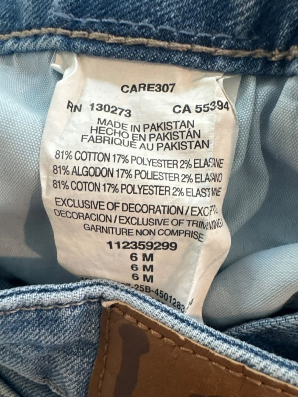 Lee Straight Leg Jeans Size 6 Denim - Picture 5 of 5